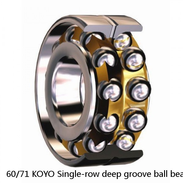 60/71 KOYO Single-row deep groove ball bearings #1 small image