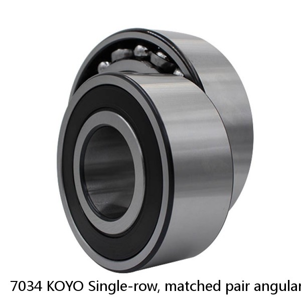 7034 KOYO Single-row, matched pair angular contact ball bearings #1 small image