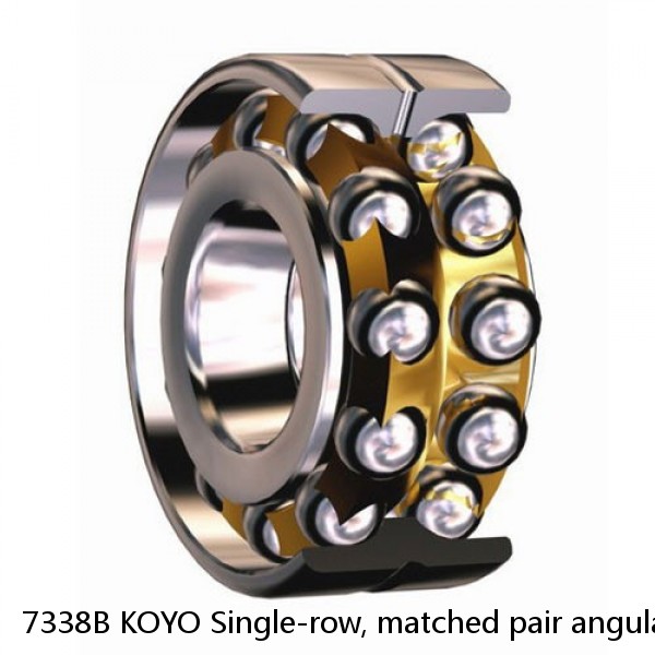 7338B KOYO Single-row, matched pair angular contact ball bearings #1 small image