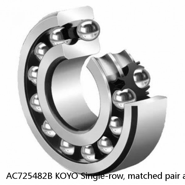 AC725482B KOYO Single-row, matched pair angular contact ball bearings #1 small image