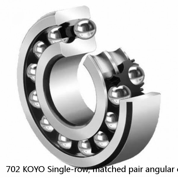 702 KOYO Single-row, matched pair angular contact ball bearings #1 image
